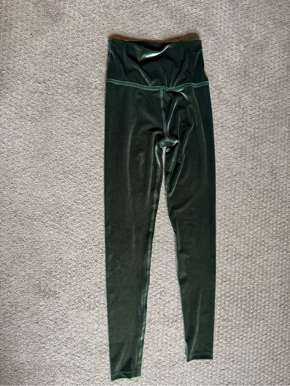 Beyond Yoga Velvet High-Rise Leggings - Forest Green